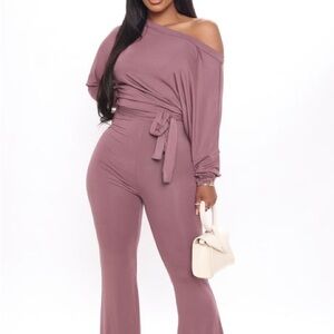 Fashion Nova Pro Lounger Flare Leg Jumpsuit